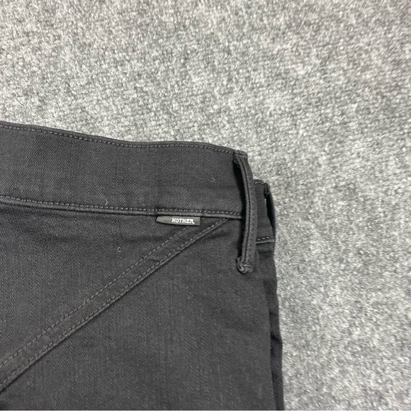 MOTHER Women’s The Diamond Swooner Wash: Not Guilty Black skinny Jeans size 30 - Picture 5 of 13